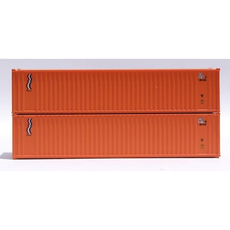 Jacksonville Terminal 405505 40 ft. N Scale KCS Ex Sea Containers, 2PK JTC405505